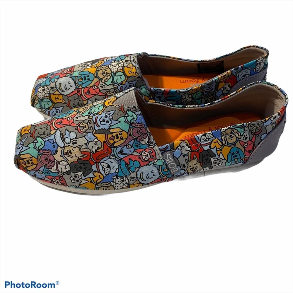 Skechers BOBS  ballet flat Womens size 6.5 PlushWoof dog puppy Party 6.5